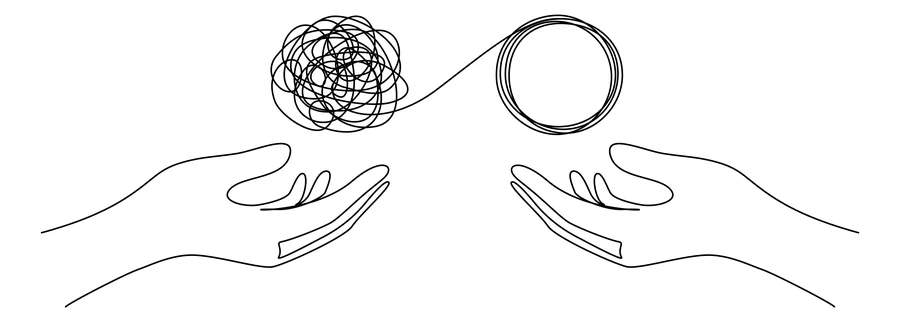 Hand-drawn illustration on the Services and Pricing page — Maxwell Minds black and white aesthetic